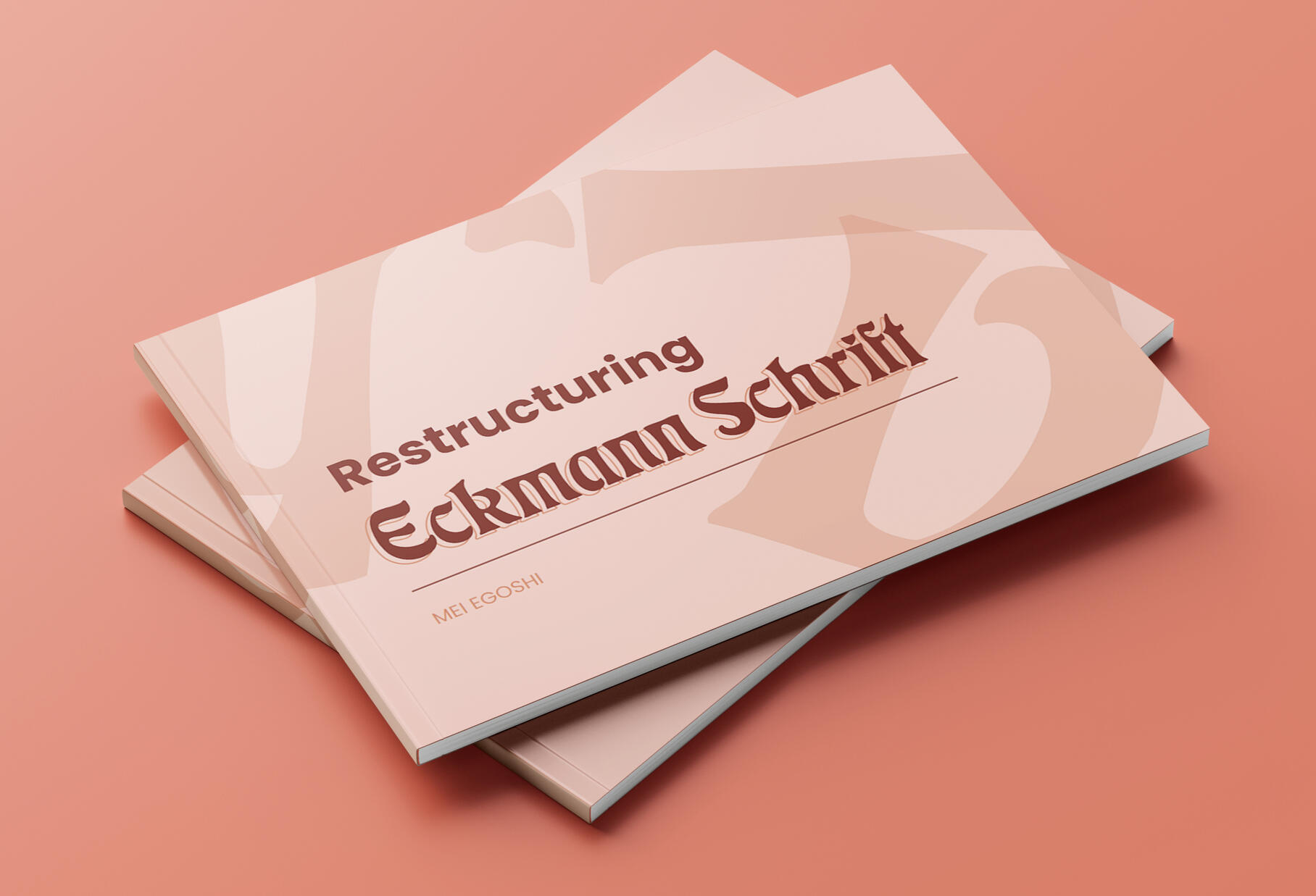 Restructuring Eckmann Schrift Book ⬩ Research ⬩ Typography