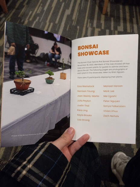 Bonsai Showcase Booklet (Inside)
