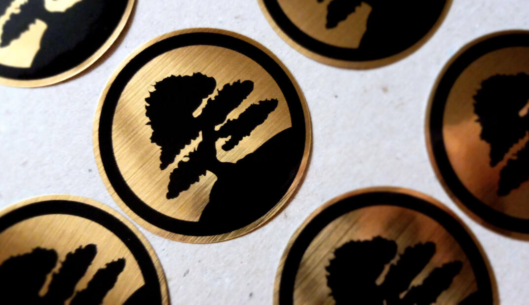 Gold Stickers (Logo)